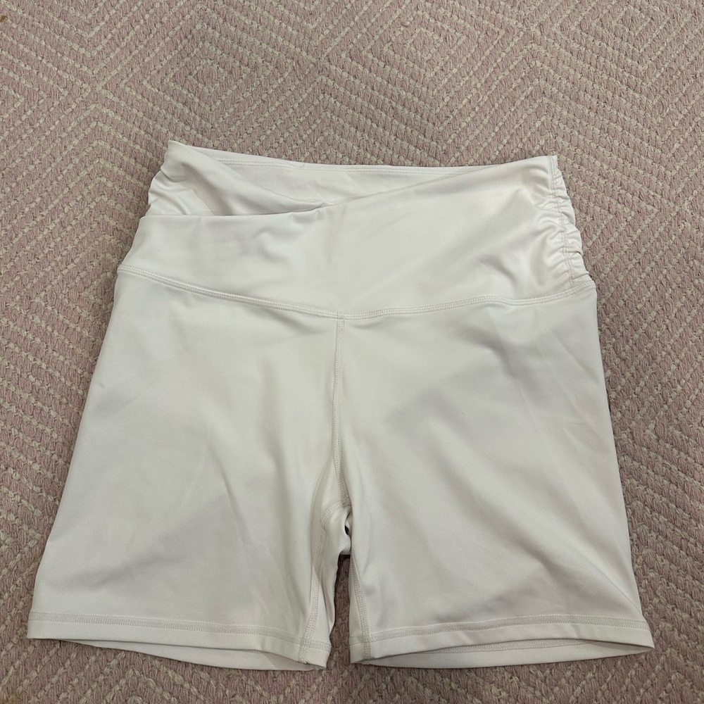 Cross Waist Biker/Yoga Shorts